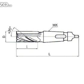 Foto inzerátu FRÉZA válcová čelní 40x63x6 ČSN 222198.1  HSS ČR