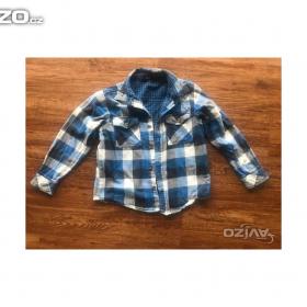 Foto inzerátu Prodám flanelovou košili zn. George, vel. 128/134, modrá kostka