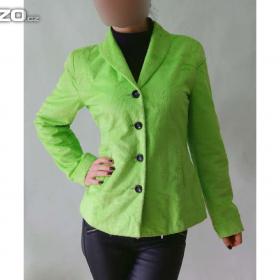 Fotka k inzerátu Výrazně zelené plyšové sako Peter Hahn / 19664875