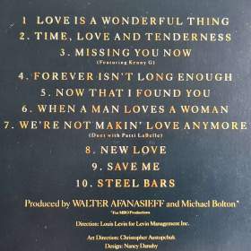Foto inzerátu CD - MICHAEL BOLTON / Time, Love & Tenderness