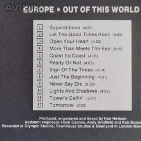 Foto inzerátu CD - EUROPE / Out Of This World