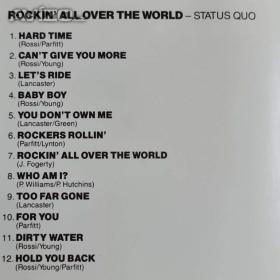 Foto inzerátu CD - STATUS QUO / Rockin All Over The World