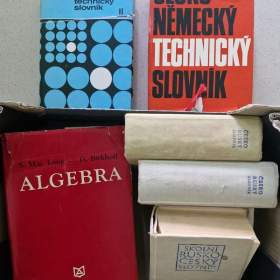 Foto inzerátu Technické a klasické slovníky česko-německé a ruské a další knihy pro němčináře