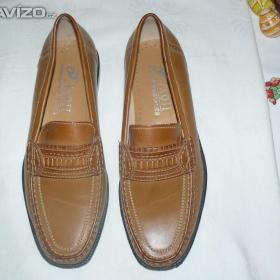 Mokasíny pánské, NOVÉ, velikost 42, = 28, = 8 (letní obuv) / 18318092
