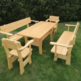 Foto inzerátu Zahradní nábytek masivní Přirodní