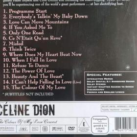 Foto inzerátu DVD - CÉLINE DION / The Colour Of My Love Concert