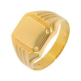 Fotka k inzerátu NOVÝ Krásny pánsky zlatý pečatný prsteň -  Korai / 18416716