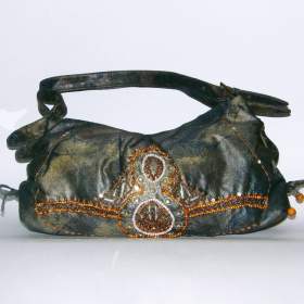 Fotka k inzerátu Orientální batiková kabelka s korálky / 18467722