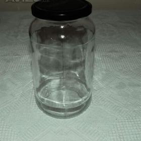 Fotka k inzerátu Sklenice zavařovací 1 litr -  šroubovací, s víčkem / 19097064