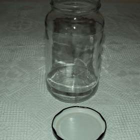 Foto inzerátu Sklenice zavařovací 1 litr - šroubovací, s víčkem