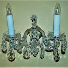 Fotka k inzerátu KŘIŠŤÁLOVÉ NÁSTĚNNÉ SVÍTIDLO 2xE14/40W/230V / 15926884