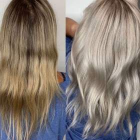 Masky na vlasy -  stříbrné. Výhodné balení -  1000 ml ! !   / 18516096