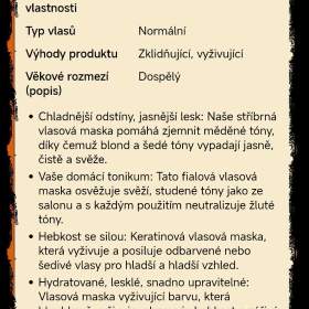Foto inzerátu Masky na vlasy - Stříbrné. NOVÉ ! Výhodné balení: 1000 ml !!