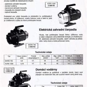 Foto inzerátu Zahradní čerpadlo MORA 750