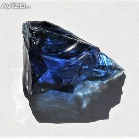 Fotka k inzerátu Dekorační sklo -  kusové -  modré -  65 x 60 x 32 mm / 19658704