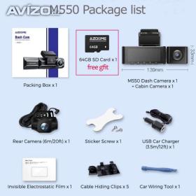 Fotka k inzerátu Autokamera AZDOME 4K 3 kanálová / 16943037