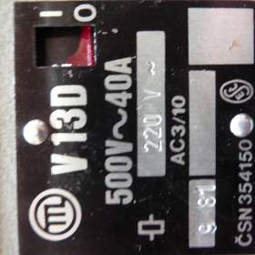 Foto inzerátu Nové třífázové stykače V13D, cívka na 220V