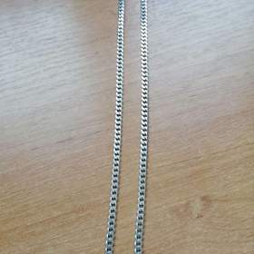 Fotka k inzerátu Řetízek stříbrný na krk, dlouhý, délka 55 cm / 18599825