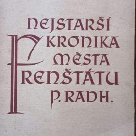 Foto inzerátu Nejstarší kronika města Frenštátu pod Radhoštěm