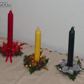 Fotka k inzerátu Vánoční svícny -  sada 3 ks / 19643205