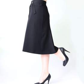 Foto inzerátu Nová černá pouzdrová sukně s godetem Esisto vel.46