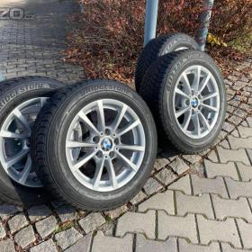 Prodám ALU BMW včetně zimních pneu zn. BRIDGESTNE BLIZZAK LM- 32 RFT 205/60 R16 92H - DOT 7G20 / 18759511