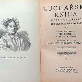 Foto inzerátu Starožitná Kuchařská kniha 1921, spolek Domácnost 
