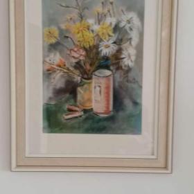 Fotka k inzerátu PRODÁM PĚKNÝ ORIGINÁL MODERNÍ OBRAZ KYTICE! ! !  / 18520871