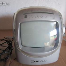 Prodám černobílou televizi Clatronic s rádiem / 18817526