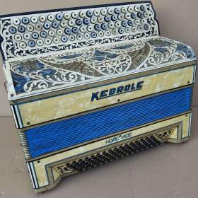 Knoflíkový Akordeon (harmonika, heligonka) Kebrdle Hořovice / 18860033