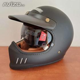 Fotka k inzerátu Retro přilba Black ROYALE SOLID / 19433122