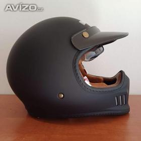Foto inzerátu Retro přilba Black ROYALE SOLID