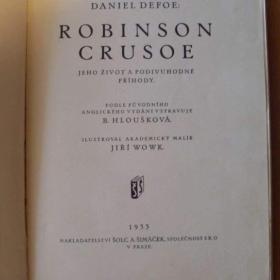 Foto inzerátu Daniel Defoe Robinson Crusoe