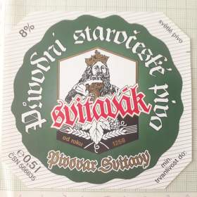 Fotka k inzerátu  Svitavák 8 -  světlé pivo Svitavy -  pivní etiketa  / 18950916