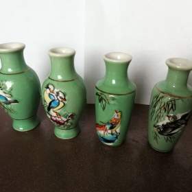 Prodám 6 ks ČÍNSKÝCH PORCELÁNOVÝCH VÁZIČEK s dekorem / 18951869