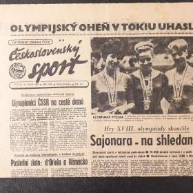 Fotka k inzerátu Československý sport 25. 10. 1964 / 18962008