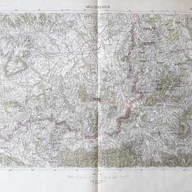 Fotka k inzerátu  Mapa Nový Jičín (Neu Titschein) -  Protektorát, měř. 1: 75 000 / 18964177