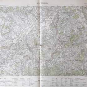 Fotka k inzerátu  Mapa Nový Jičín (Neu Titschein) 1941- 1944, měř. 1: 75 000  / 18964183
