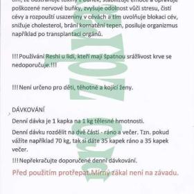 Foto inzerátu Reishi dvojitátinktura(houba nesmrtelnosti)