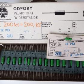 Fotka k inzerátu Odpor, rezistor TR193/10 MegaOhmu/1W / 19071614