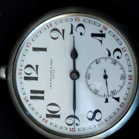 Fotka k inzerátu Starožitné velké švýcar kapesní hodinky TISSOT, průměr 5,5cm / 19007306