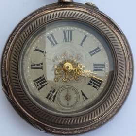 Fotka k inzerátu Krásné zdobené kapesní hodinky Remontoir Cylindre / 19021981
