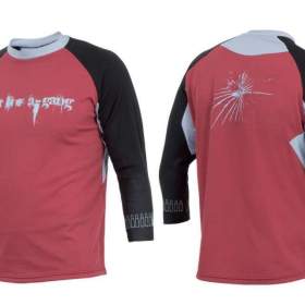 Cyklistický dres AUTHOR AF- 10A pánský (černá/červená) vel. L (nový) / 19023257