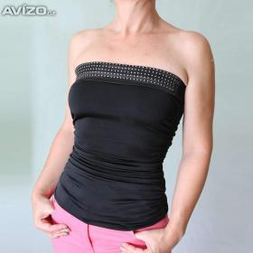 Fotka k inzerátu Tunelový top s kamínky Sparksz vel. XS- S / 19457152