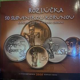 Fotka k inzerátu Sada oběžných mincí 2008 -  Rozlúčka so slovenskou korunou  / 19035261