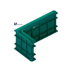 Forma L200x100x100x12 moderní ploty, opěrné zdi, elegantní L / 19043006