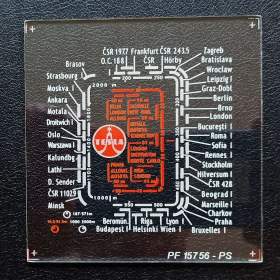 Foto inzerátu Stupnice pro rádia Talisman, nová, plus 4 ks spárované žárovičky