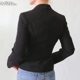 Foto inzerátu Černé semišové sako do pasu Petite Collection vel.32