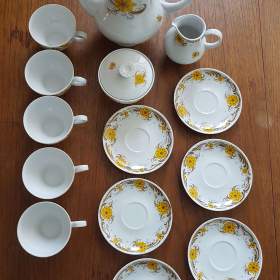 Retro -  Porcelánový servis -  kávový /čajový značený -  KAHLA. / 19067763