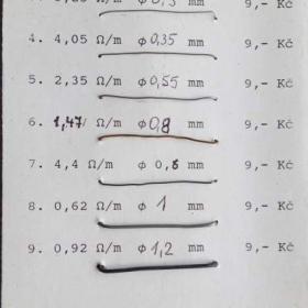 Fotka k inzerátu Odporový drát, odporové dráty, odporový pásek, odporové pásky / 19146015